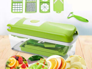 12pcs Multifunctional Vegetable Chopper Handle Food Grate Food Chopper Vegetable Slicer Dicer Cut Kitchen Gadgets