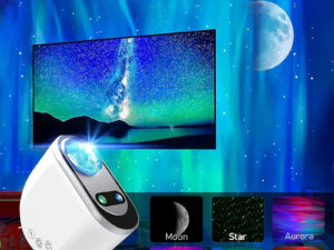 Aurora Borealis Starlight Projectors LED Galaxy Star Atmosphere Galaxy Night Light Home Bedroom Sky Moon Lamp Room Decor Gift