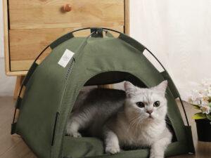 Cat Tent Cooling Mat  Dog House Pet Sofa Camping Dog Bed With Cushion For Dog Kennel Indoor Cat Nest Cat Bed Pets Products