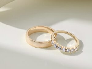 Sterling Silver Round Zircon Simple Plain Silver Ring