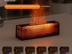 Creative Lava Colorful Flame Aroma Diffuser Desktop Atmosphere Humidifier