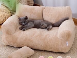 Luxury Cat Bed Sofa Winter Warm Cat Nest Pet Bed For Small Medium Dogs Cats Comfortable Plush Puppy Bed Pet Supplies