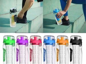 32Oz Fruit Infusing Infuser Water Bottle Water Fruit Bottle BPA Free Plastic Sport Fruit Infuser Water Bottles With Infuser Juice Shaker Drink Bottle Of Water