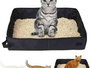Portable Cat Litter Box Foldable To Carry